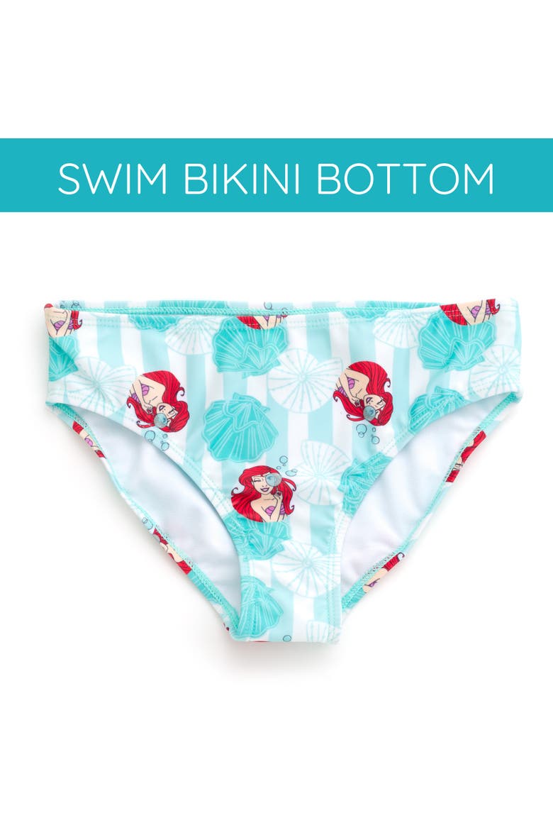 The Little Mermaid Princess Ariel Bathing Suit and Skirt Set, Alternate, color, Ariel Aqua Teal