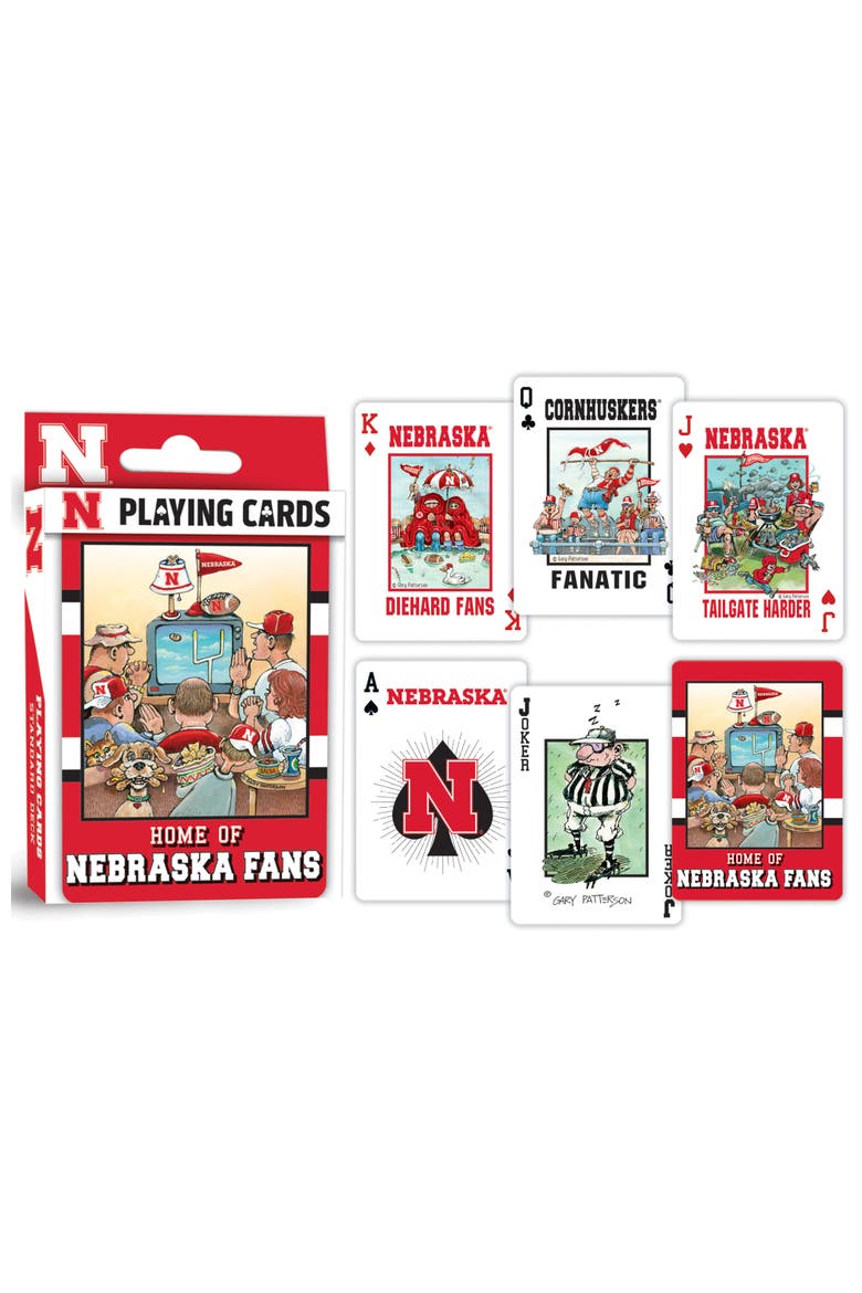 Nebraska Fan Deck Playing Cards, Alternate, color, Multicolor