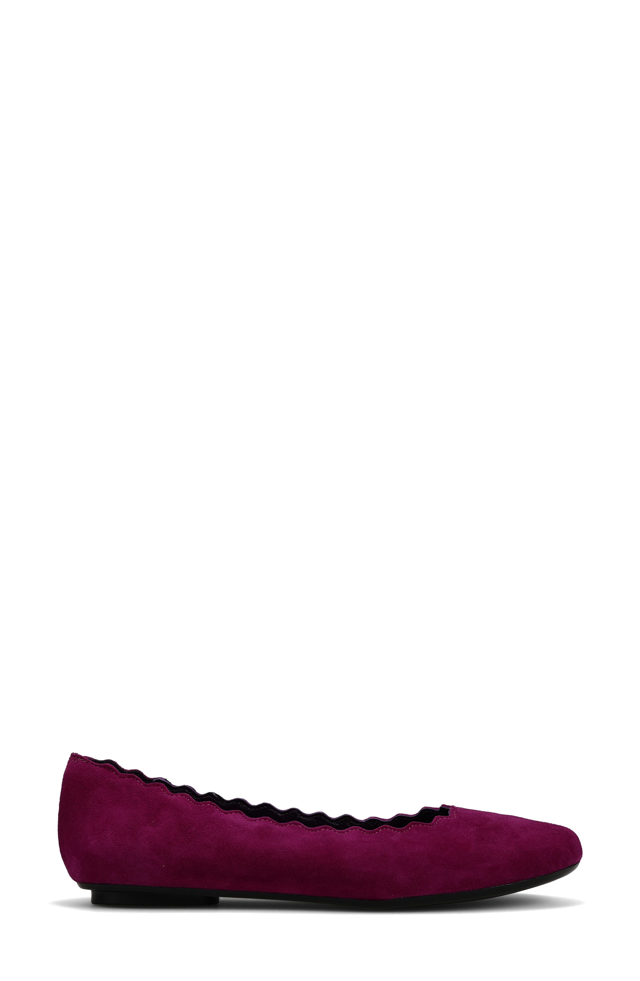 Baird Scalloped Ballet Flat, Alternate, color, ORCHID