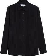 PALMES Relaxed Stretch Cotton Button-Up Shirt