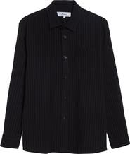 PALMES Relaxed Cotton Blend Button-Up Shirt
