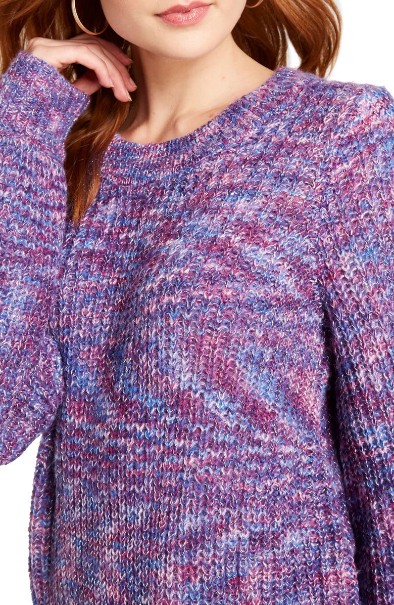 ModCloth Metallic Rainbow Yarn Sweater, Alternate, color, 