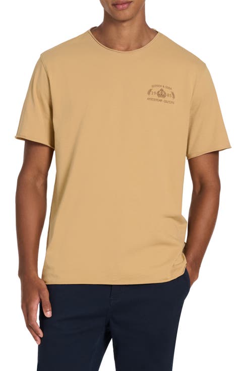 Roll Neck Cotton T-Shirt