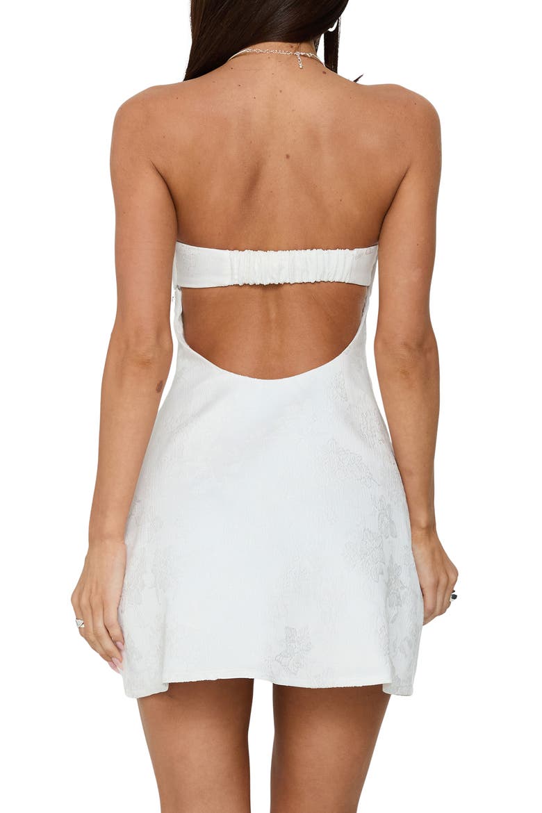 Dakhoda Strapless Minidress, Alternate, color, WHITE
