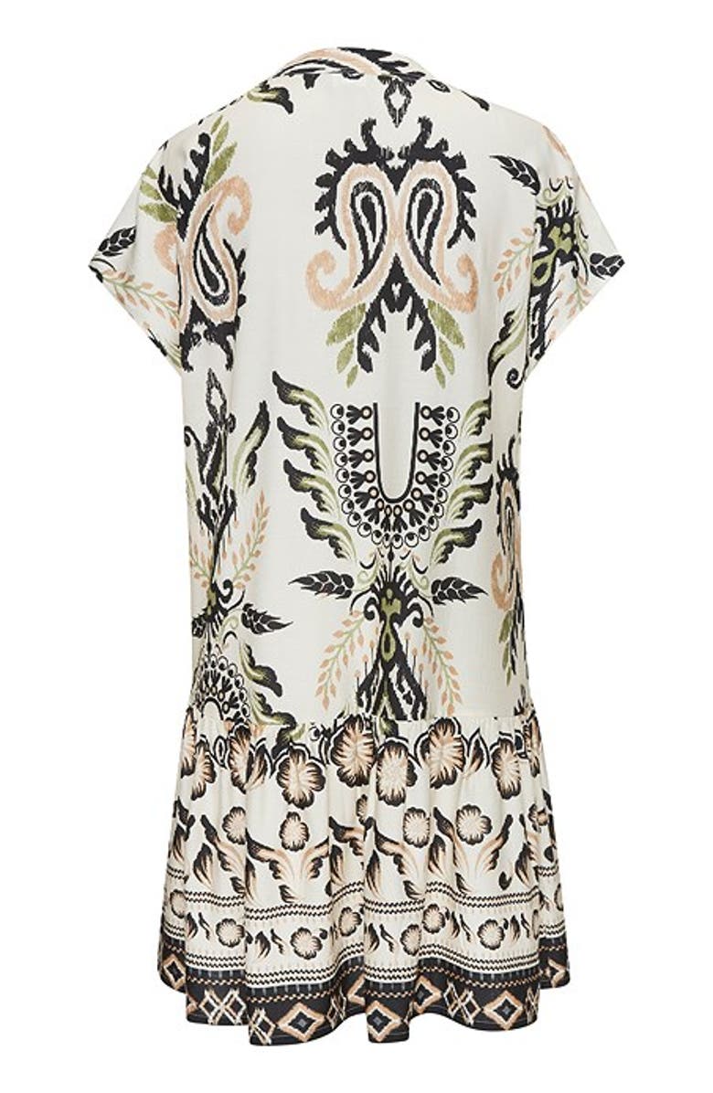 LASCANA Women's Flounce Hem Shift Dress, Alternate, color, Sand Khaki