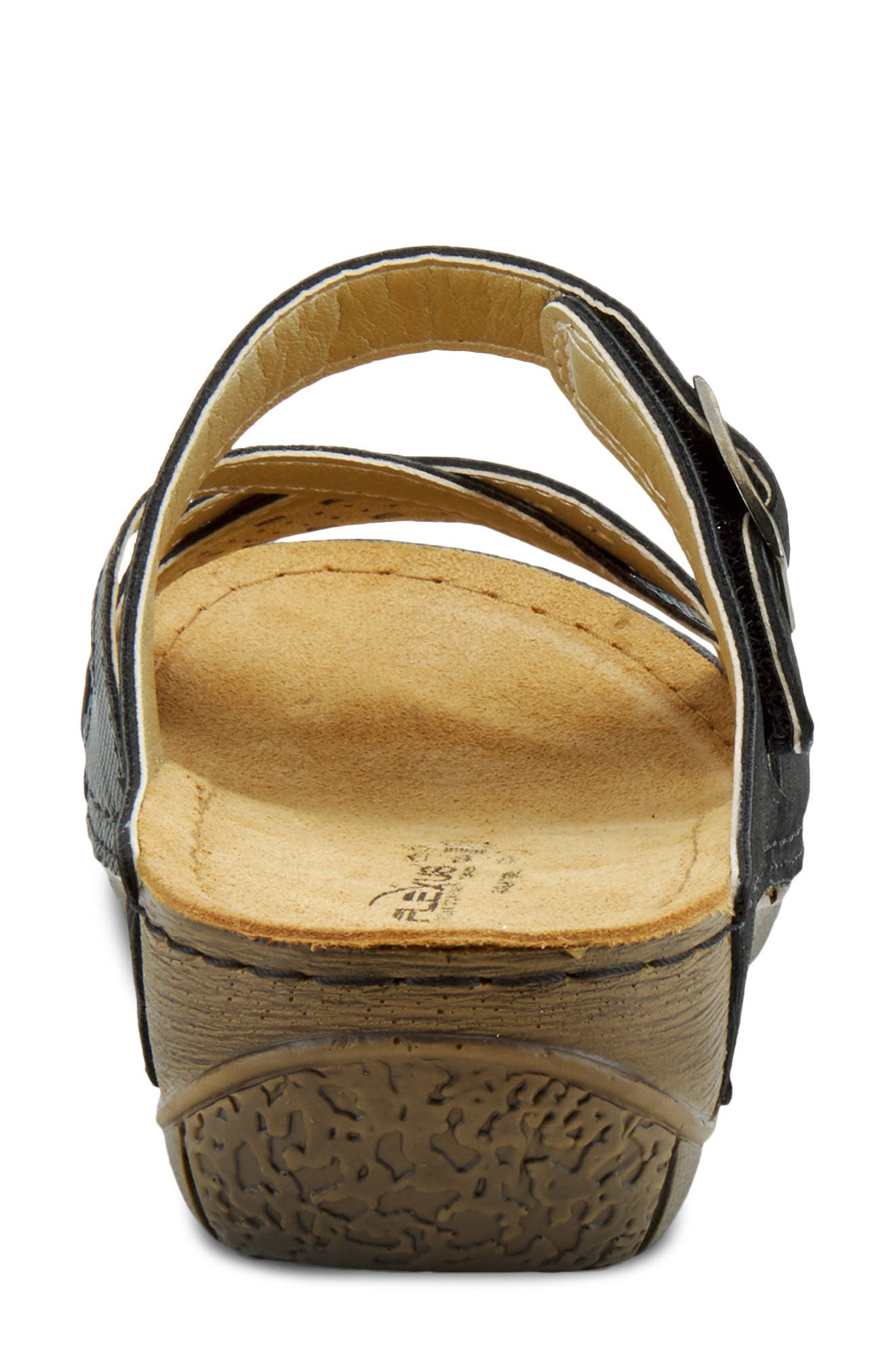 Flexus by Spring Step Denia Slide Sandal, Alternate, color, Black