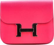 Pre-Owned Hermes Constance Slim Wallet Epsom