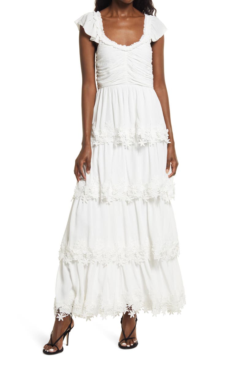 Saylor Narcissa Tiered Maxi Dress, Main, color, 