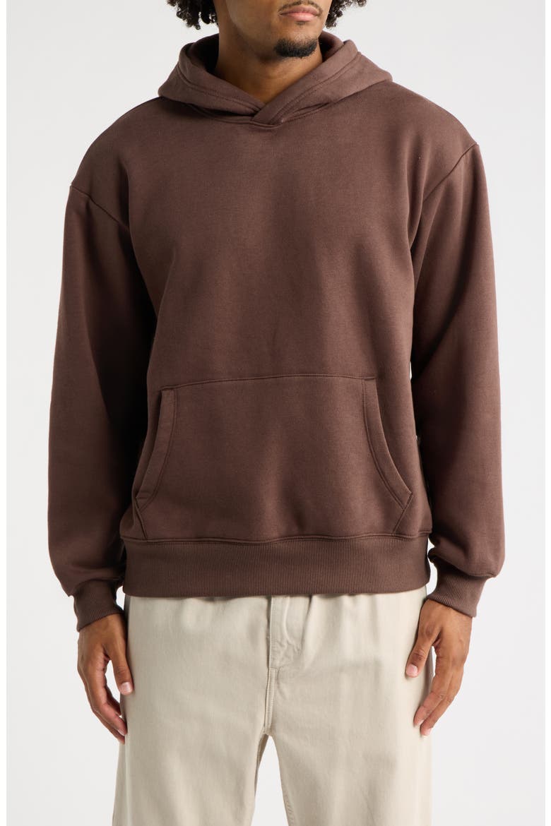 Fleece Hoodie, Main, color, BROWN BRACKEN