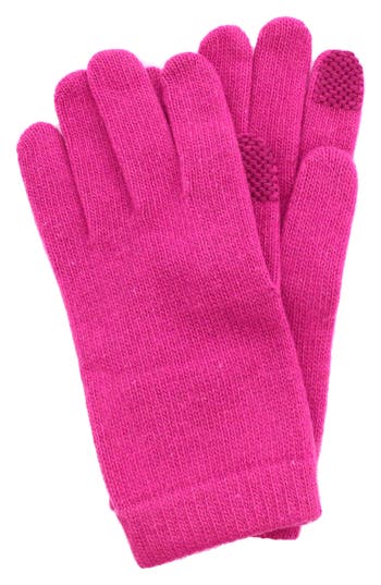 Portolano Wool Blend Gloves In Pink