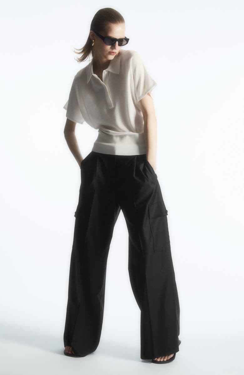 COS Knit Polo, Alternate, color, 