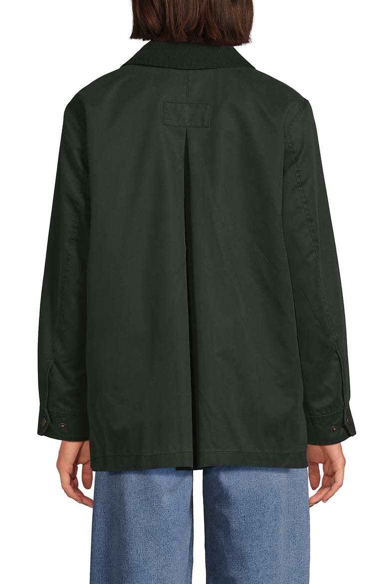 Waxed Barn Jacket, Alternate, color, Dark Green