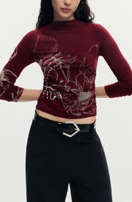 Desigual Long Sleeve Graphic T-Shirt