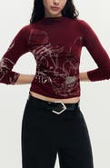 Desigual Long Sleeve Graphic T-Shirt
