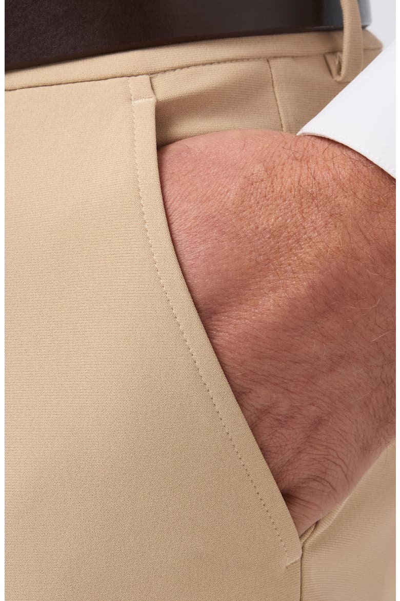 Upton Flat Front Chinos, Alternate, color, LIGHT KHAKI