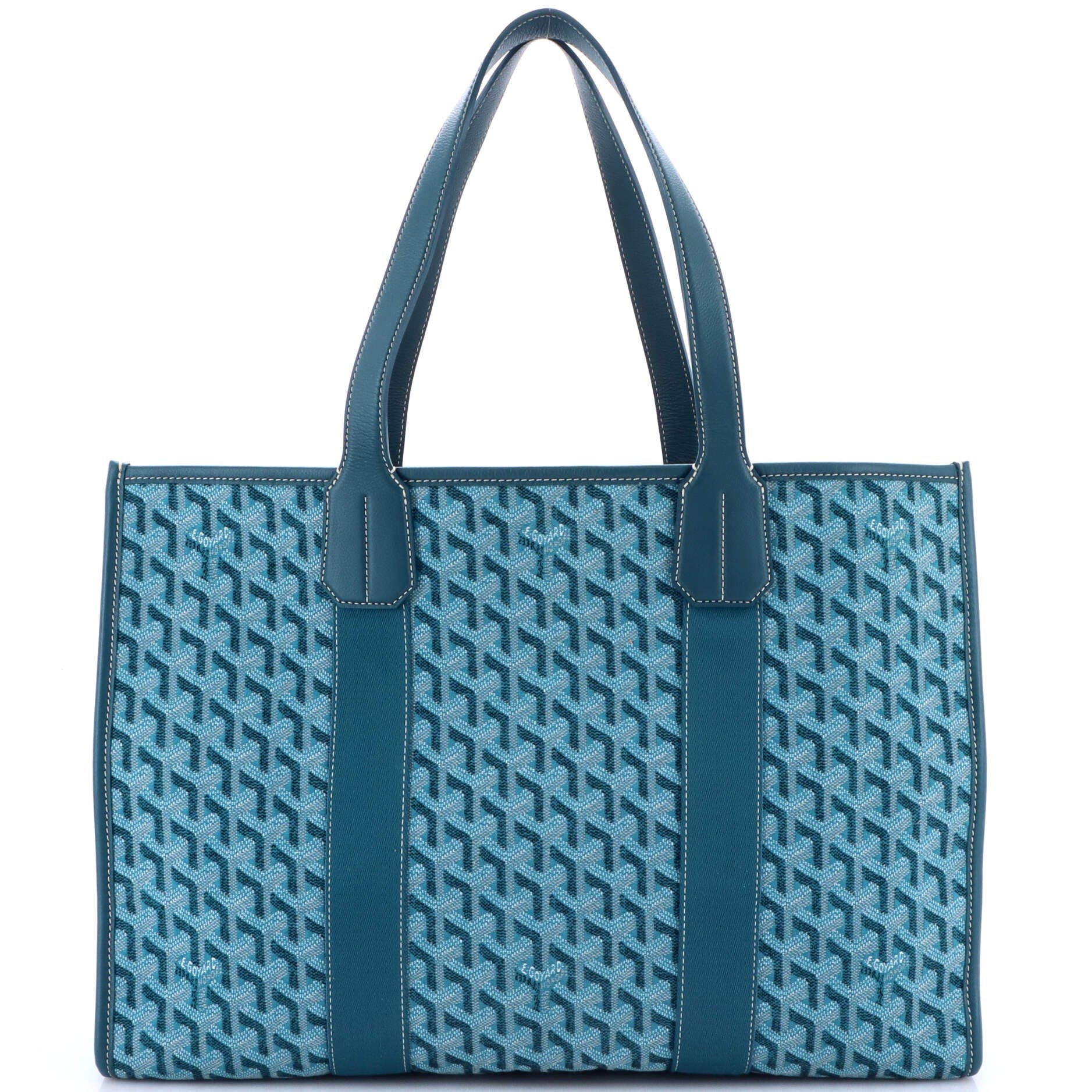 Pre-Owned Goyard Villette Tote Coated Canvas MM, Main, color, Blue