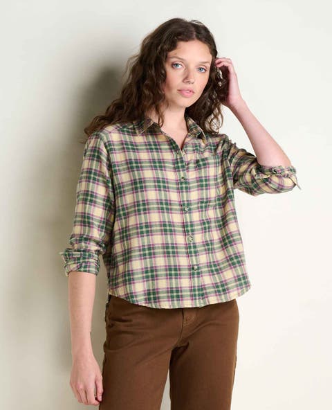 Re-Form Flannel Boxy Long Sleeve Shirt