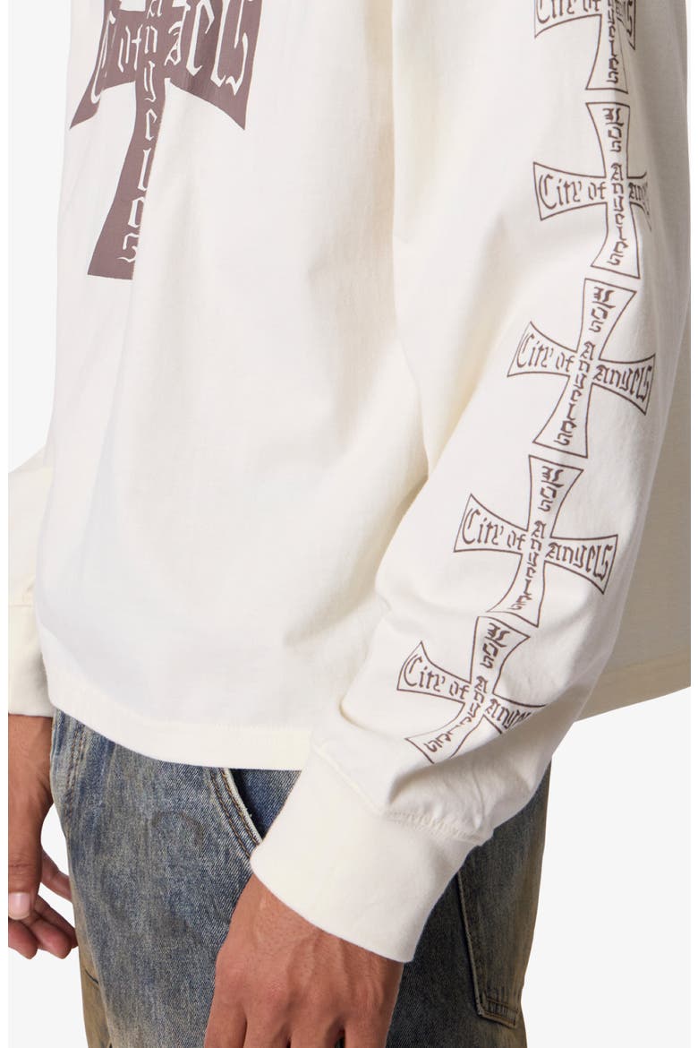 Washed LA Long Sleeve Graphic T-Shirt, Alternate, color, OFF WHITE