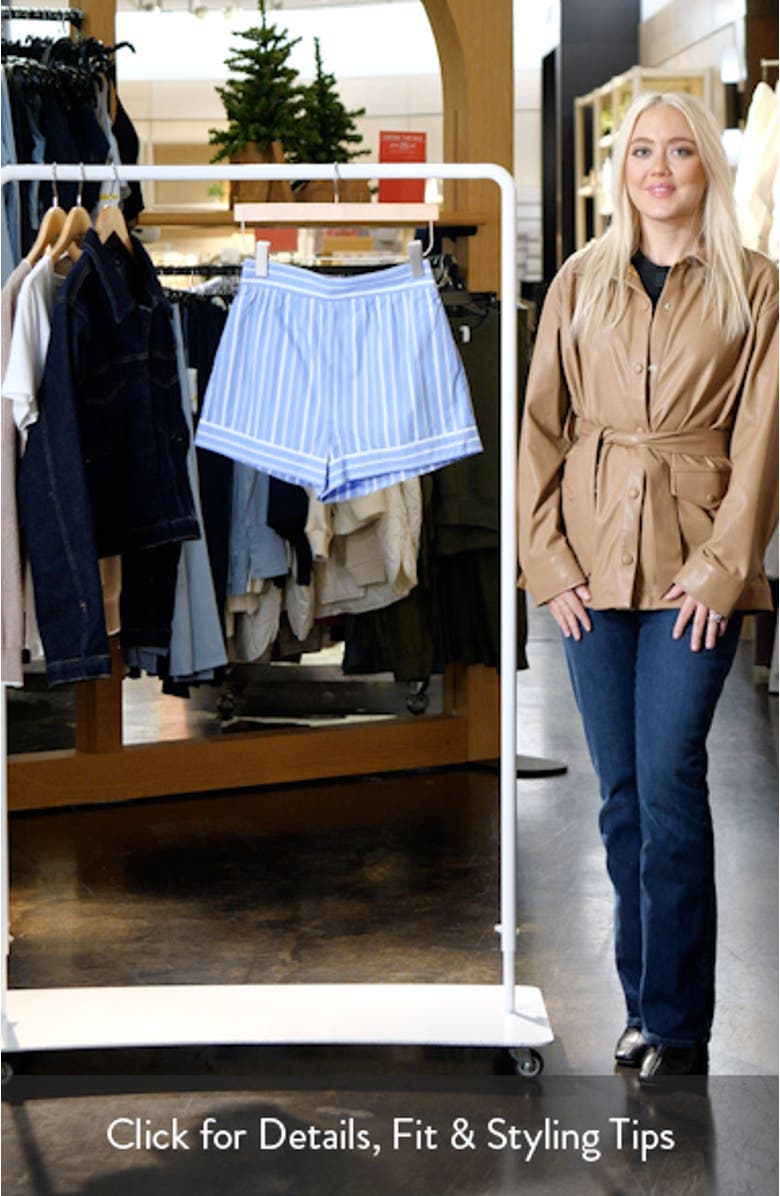 Stripe Cotton Shorts, sales video thumbnail