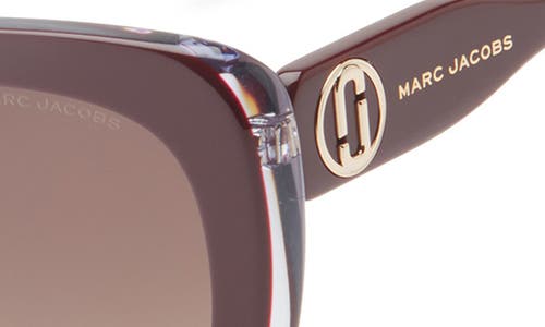 Marc Jacobs 53mm Gradient Cat Eye Sunglasses In Blue