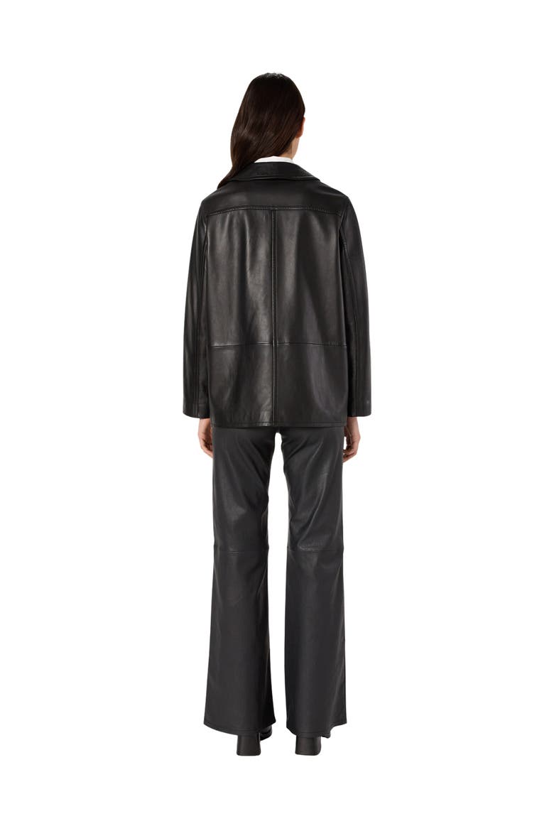 Neva Leather Jacket, Alternate, color, Black