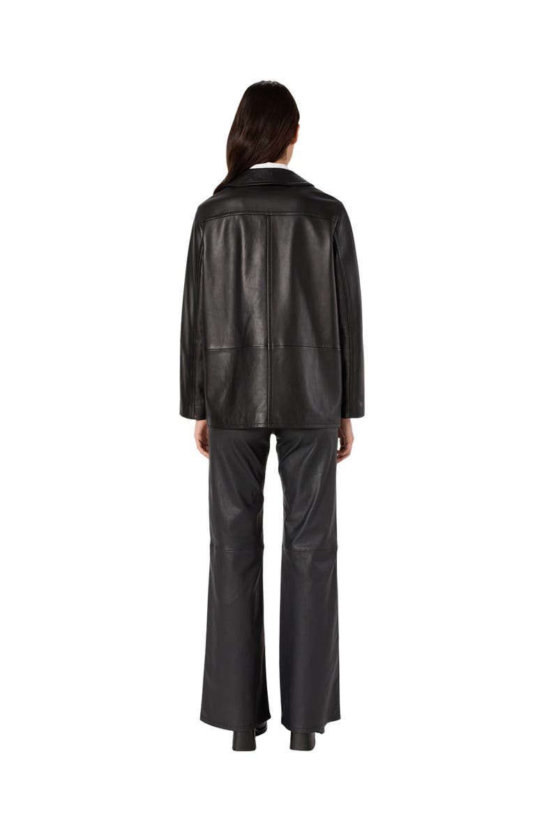 GERARD DAREL Neva Leather Jacket, Alternate, color, Black