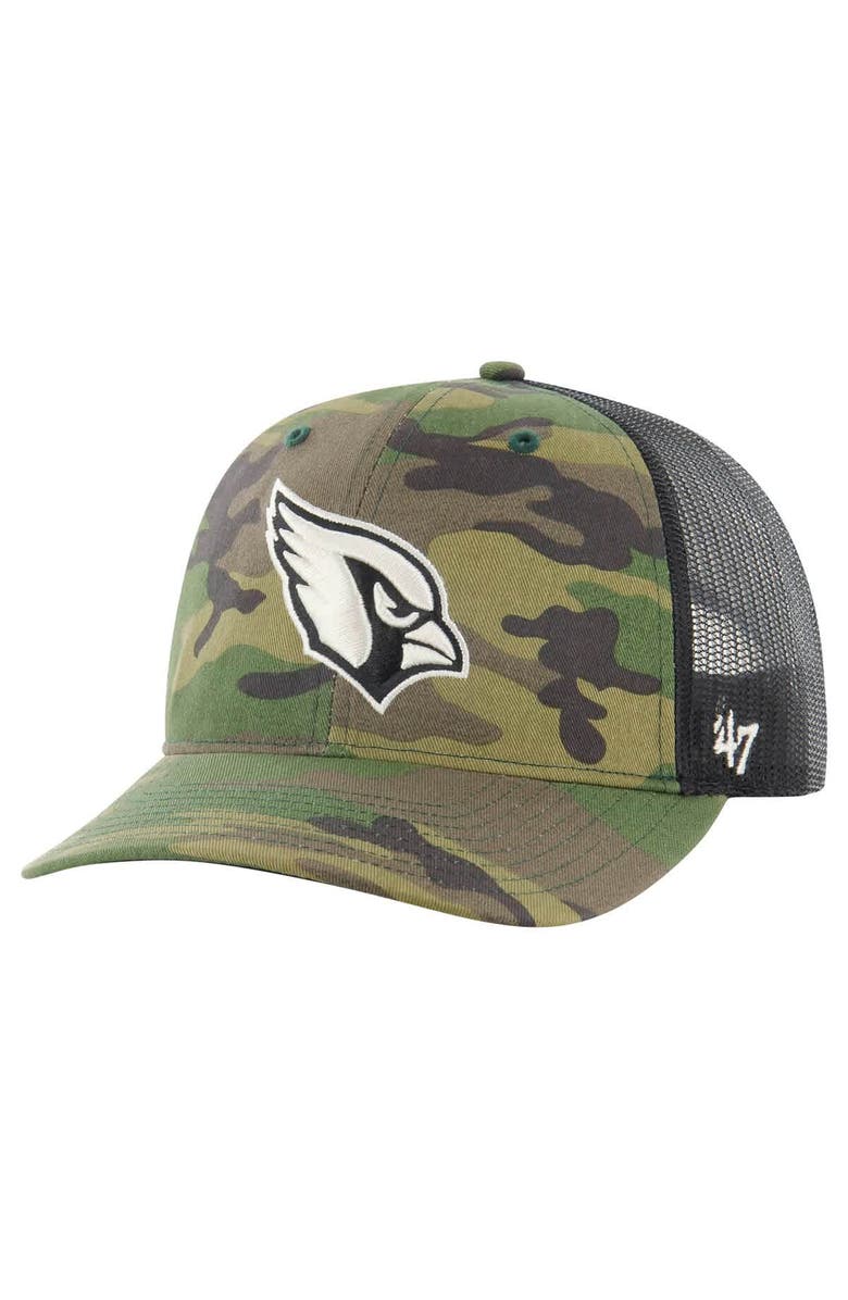 '47 Men's '47 Camo Arizona Cardinals Trucker Adjustable Hat, Main, color, Camo
