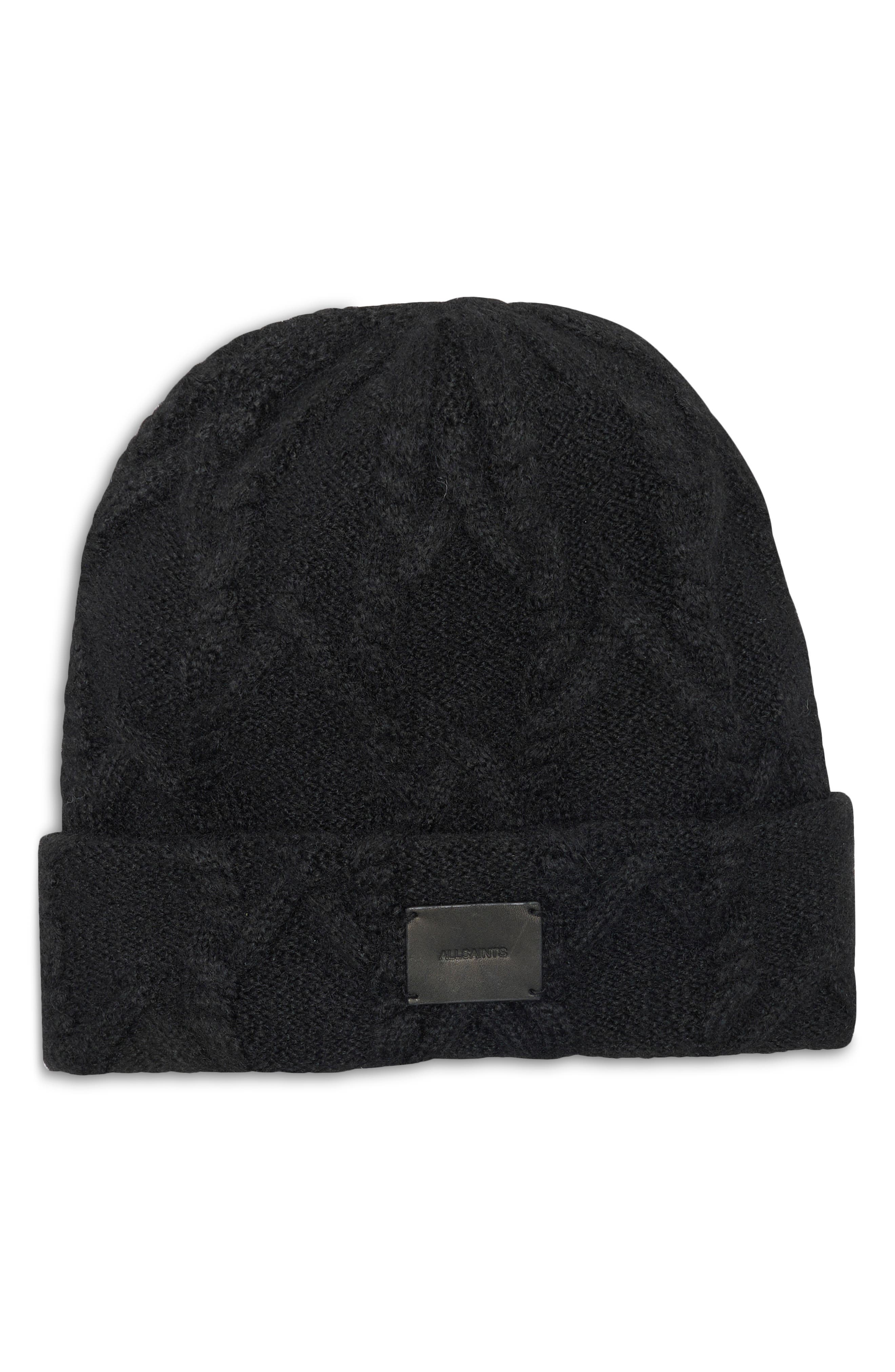 AllSaints Cable Knit Beanie