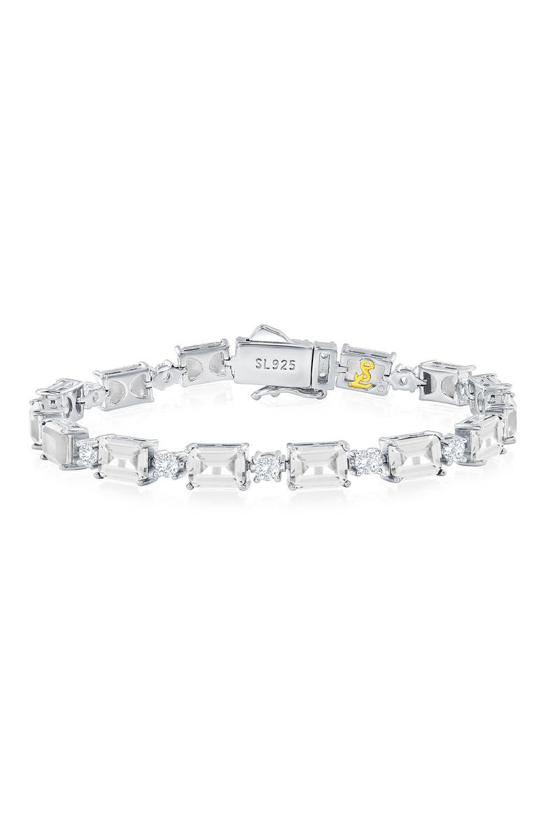 Gala Tennis Bracelet, Main, color, WHITE