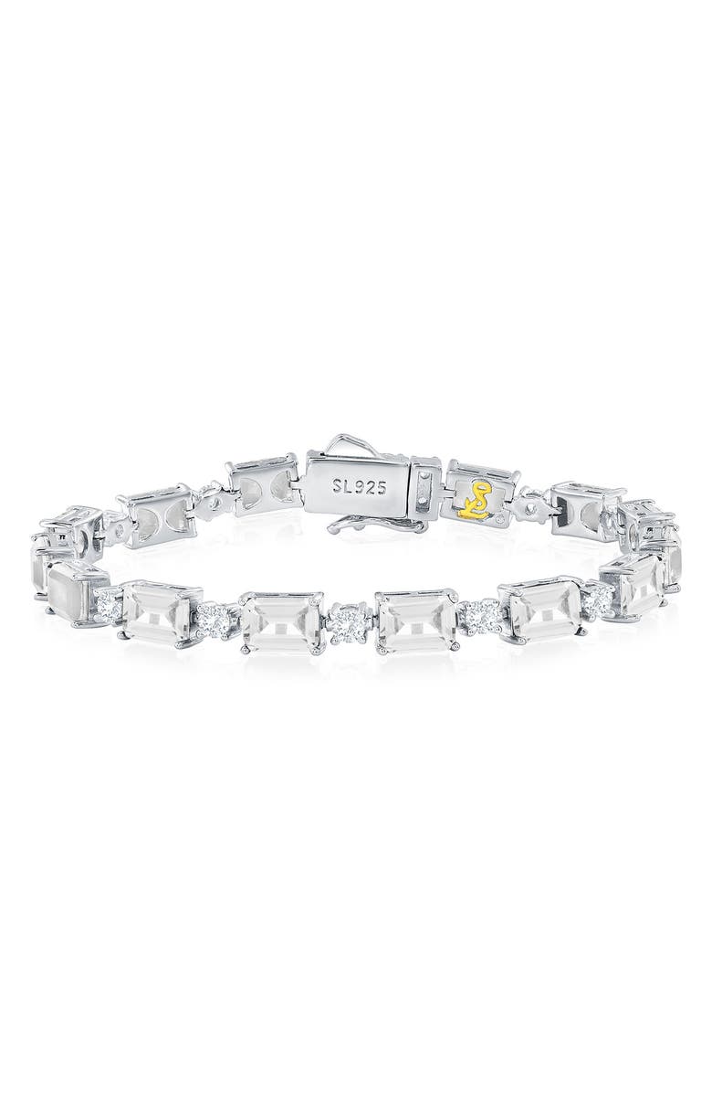 SUZY LEVIAN Gala Tennis Bracelet, Main, color, White
