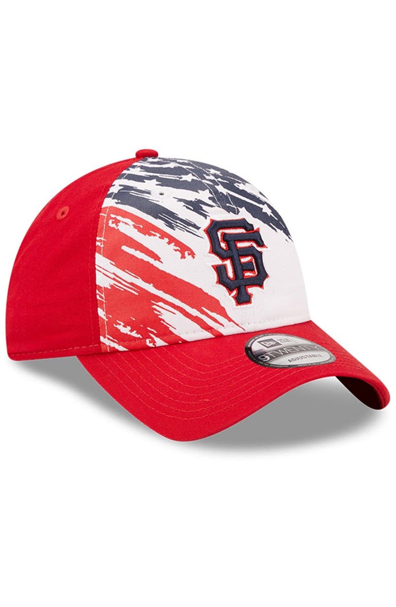 New Era Men's New Era Red San Francisco Giants 2022 4th of July 9TWENTY Adjustable Hat, Alternate, color, Red