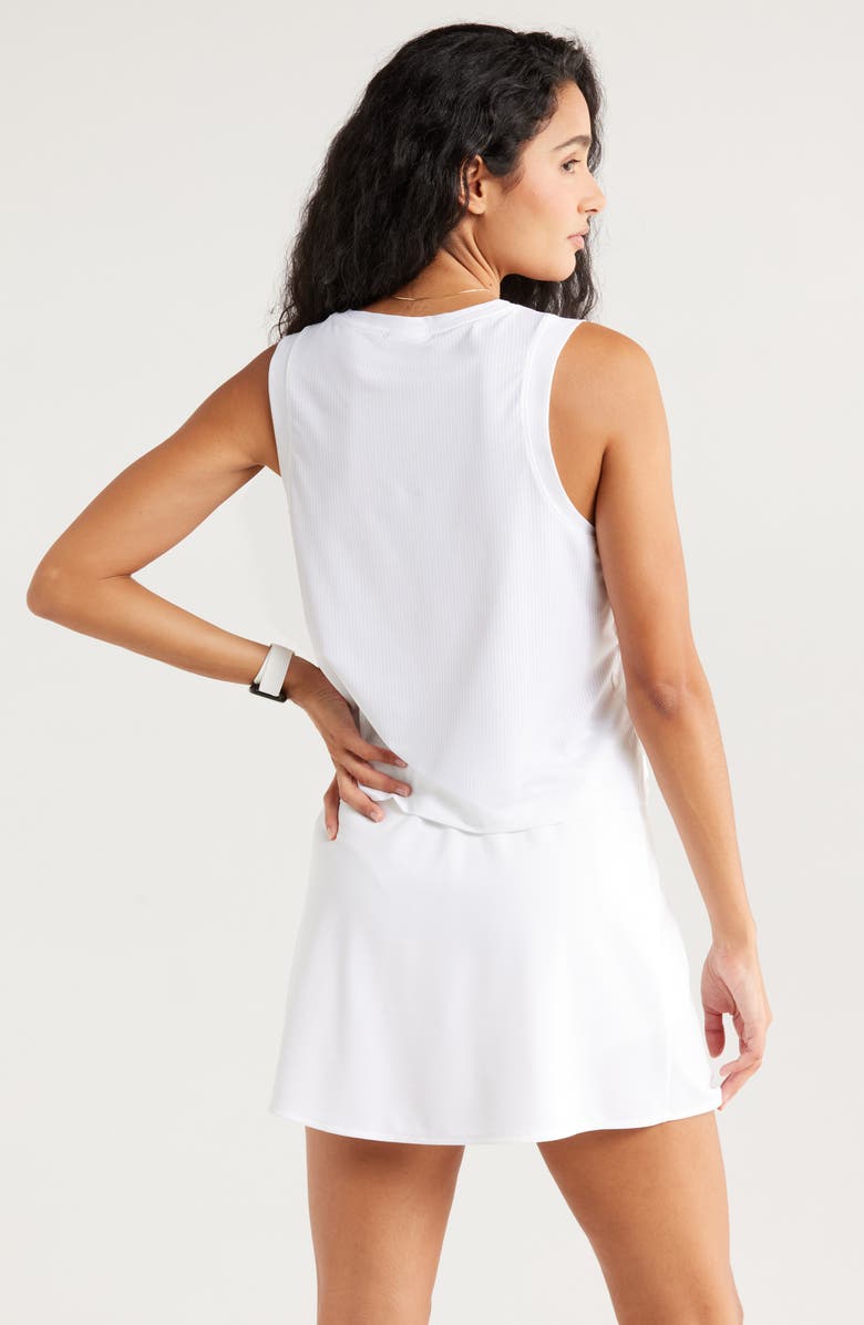 Recess Pickleball x Zella Smash Hit Mesh Tank, Alternate, color, White