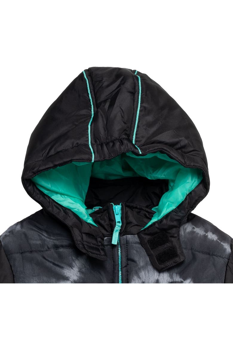 Scooby Doo Hooded Puffer Coat, Alternate, color, Scooby Doo Teal