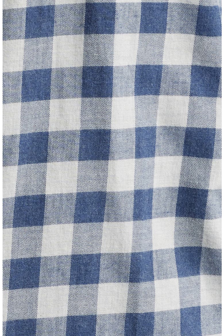 Delta Plaid Button-Up Shirt, Alternate, color, NAVY