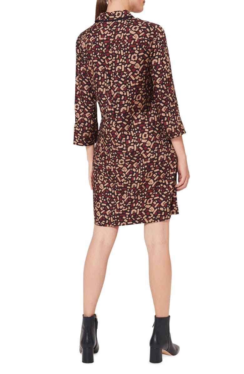 Hobbs Aubery Abstract Print Shirtdress, Alternate, color, 
