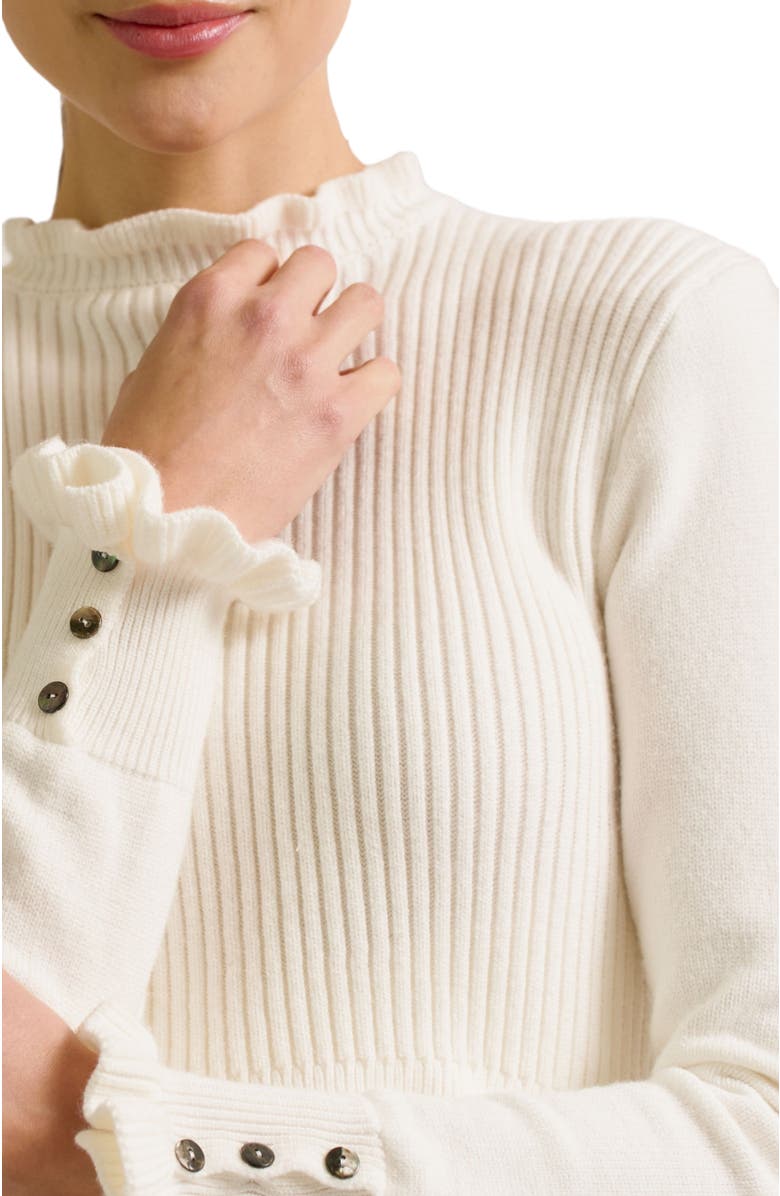 Cache Coeur Dorothée Maternity & Nursing Sweater, Alternate, color, Ivory