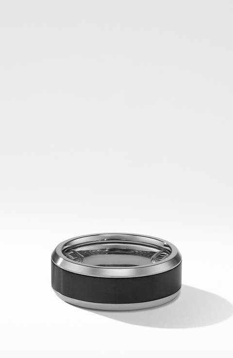 Beveled Titanium Band Ring