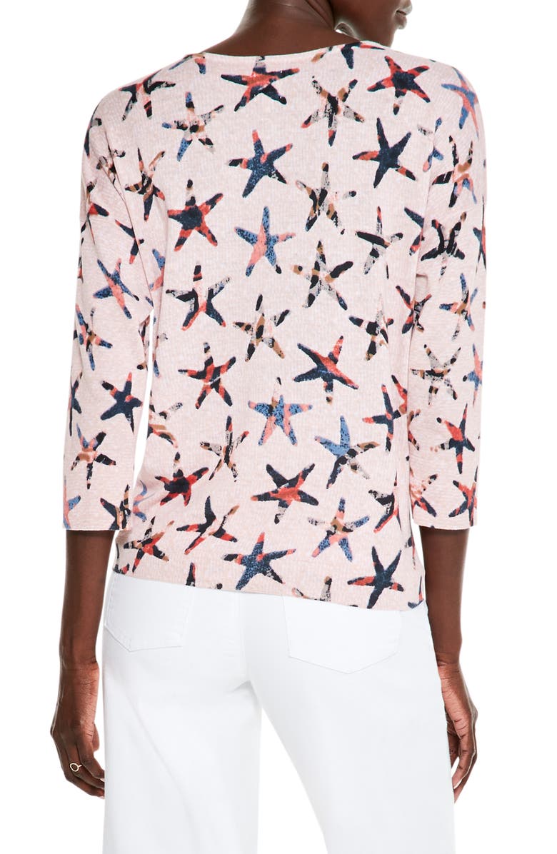 NIC+ZOE Stargazing Cotton & Linen Blend Sweater, Alternate, color,