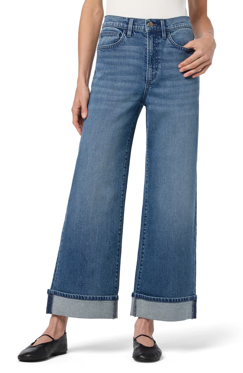 Joe's Cuffed Ankle Wide Leg Jeans, Main, color, Alex