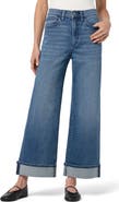 Joe's Cuffed Ankle Wide Leg Jeans