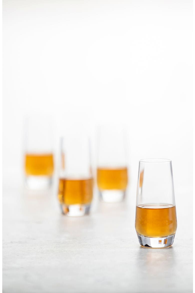Pure Set of 6 Shot Glasses, Alternate, color, CLEAR