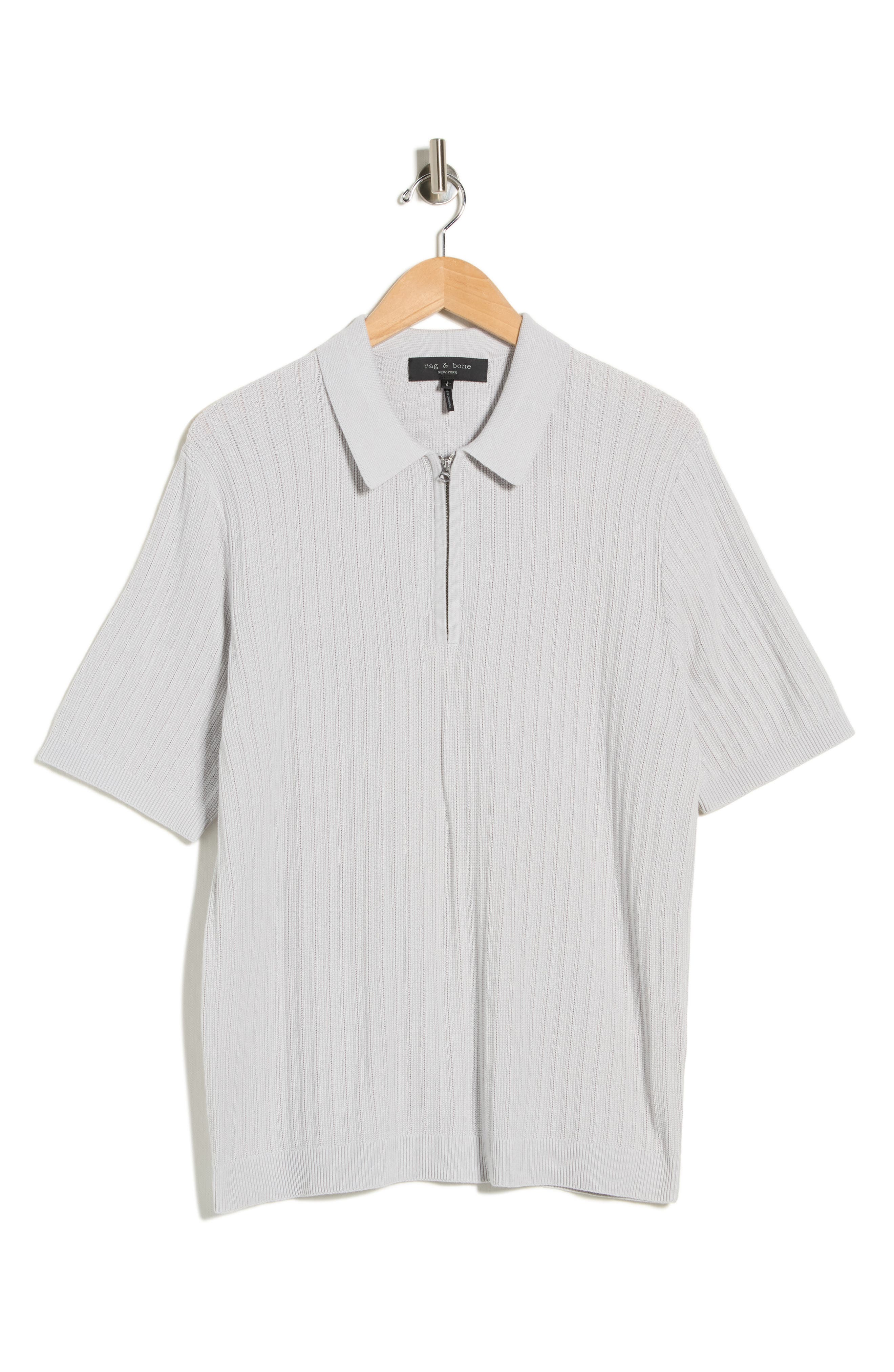 rag & bone Lewis Quarter Zip Polo Shirt