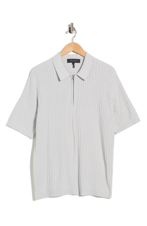 Lewis Quarter Zip Polo Shirt