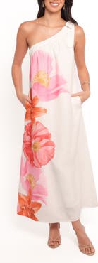 Petal & Pup Charlize One-Shoulder Maxi Sundress