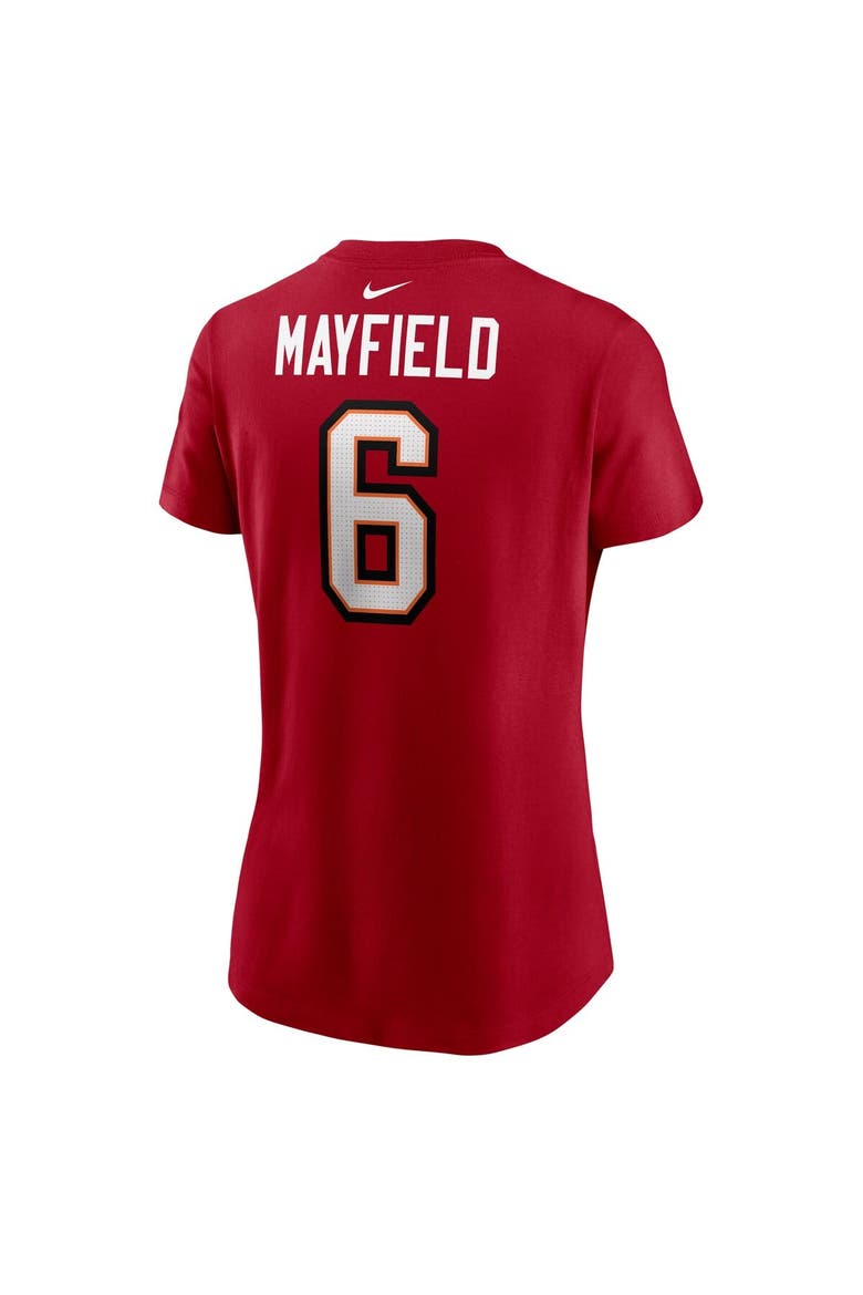 Women's Nike Baker Mayfield Red Tampa Bay Buccaneers Player Name & Number T-Shirt, Alternate, color, Red