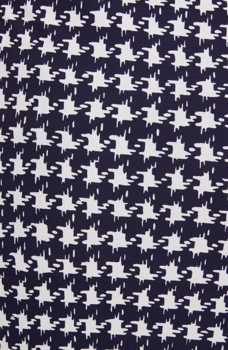 Victoria Beckham Houndstooth Print Wrap Midi Skirt, Alternate, color, 