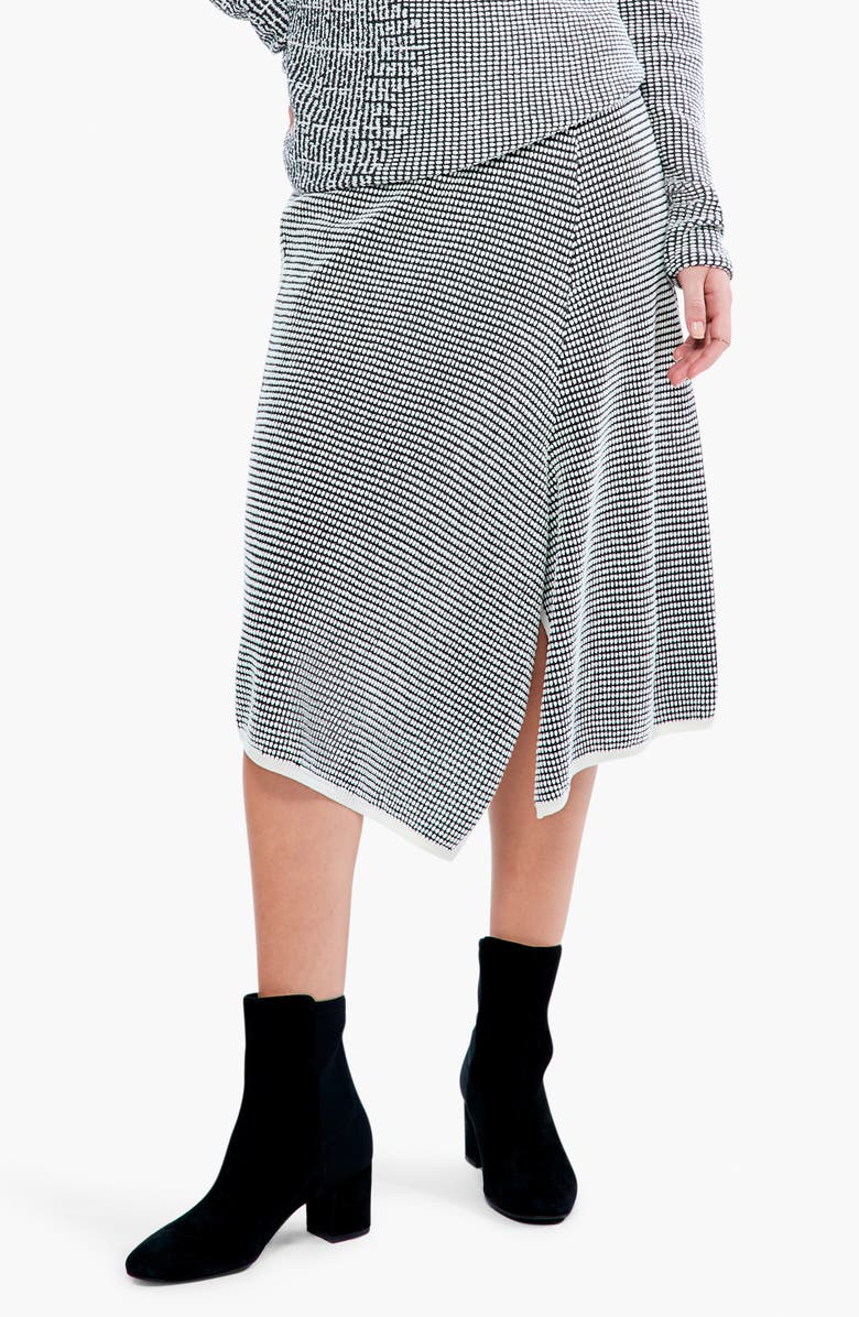 NIC+ZOE Pixel Pattern Knit Skirt, Alternate, color, 