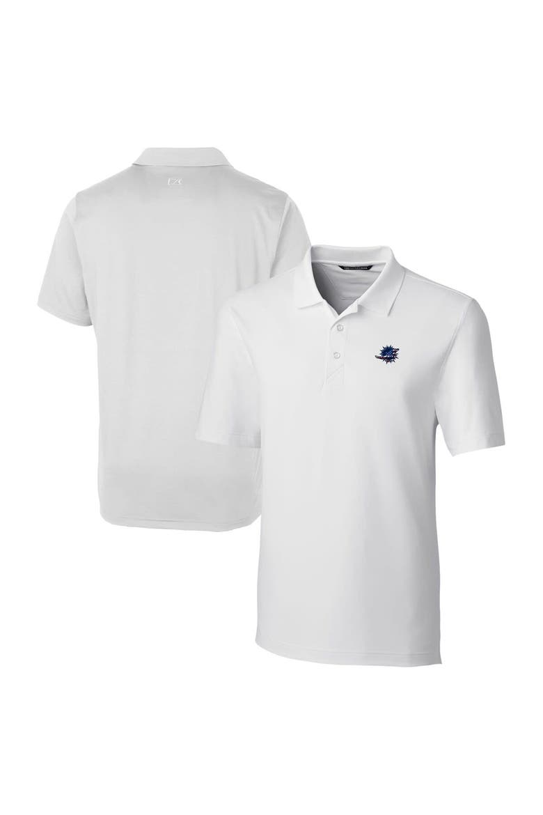 Men's Cutter & Buck White Miami Dolphins Big & Tall Team Forge Stretch Polo, Main, color, White
