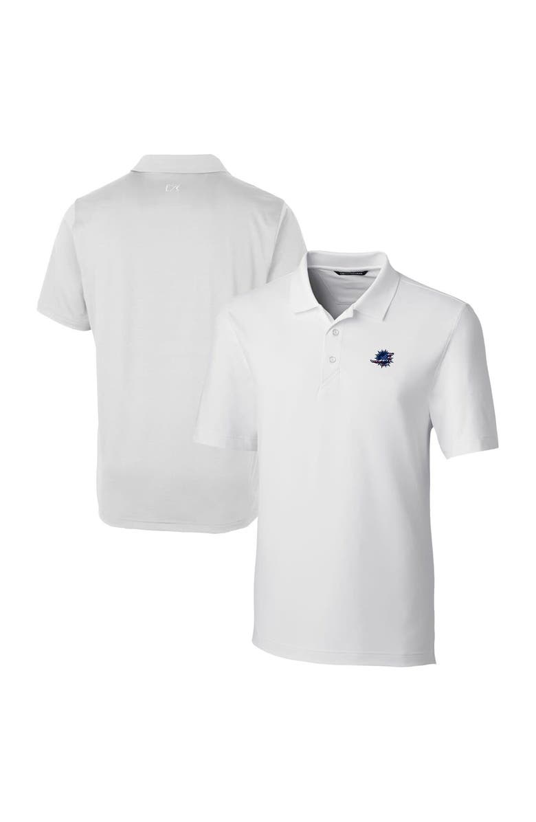 Cutter & Buck Men's Cutter & Buck White Miami Dolphins Big & Tall Team Forge Stretch Polo, Main, color, 