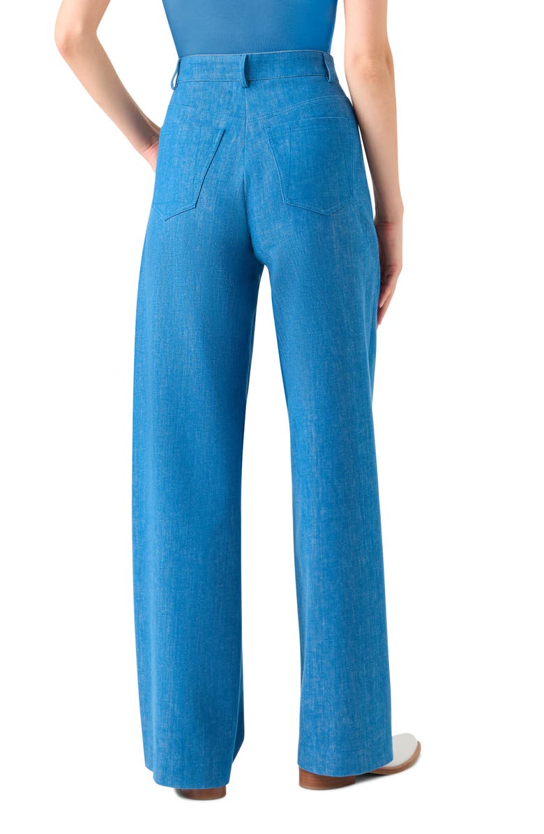 Akris Finnian High Waist Wide Leg Jeans, Alternate, color, Twilight